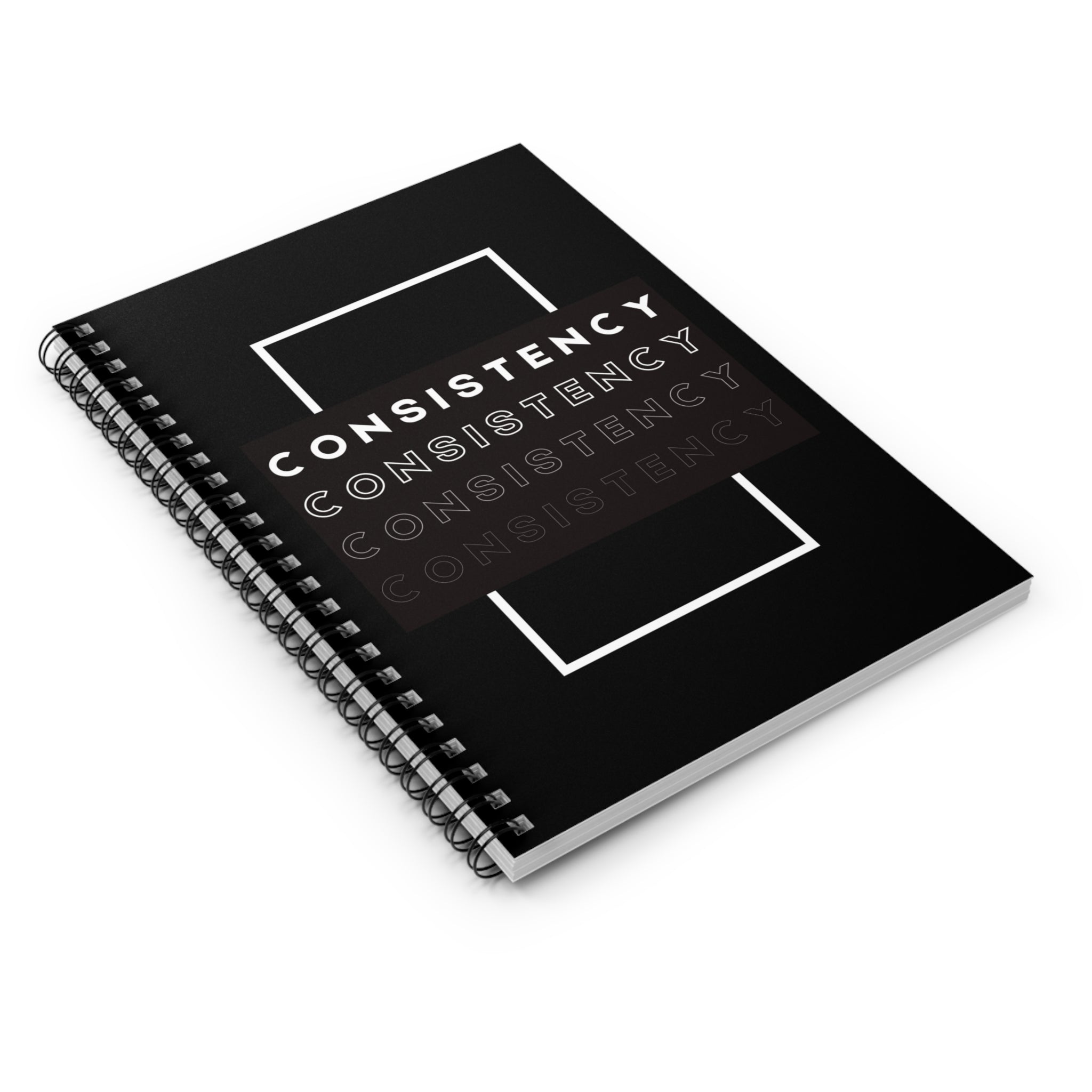 Consistency Ruled Spiral Notebook — Classic Ruled Journal for Staying Consistent